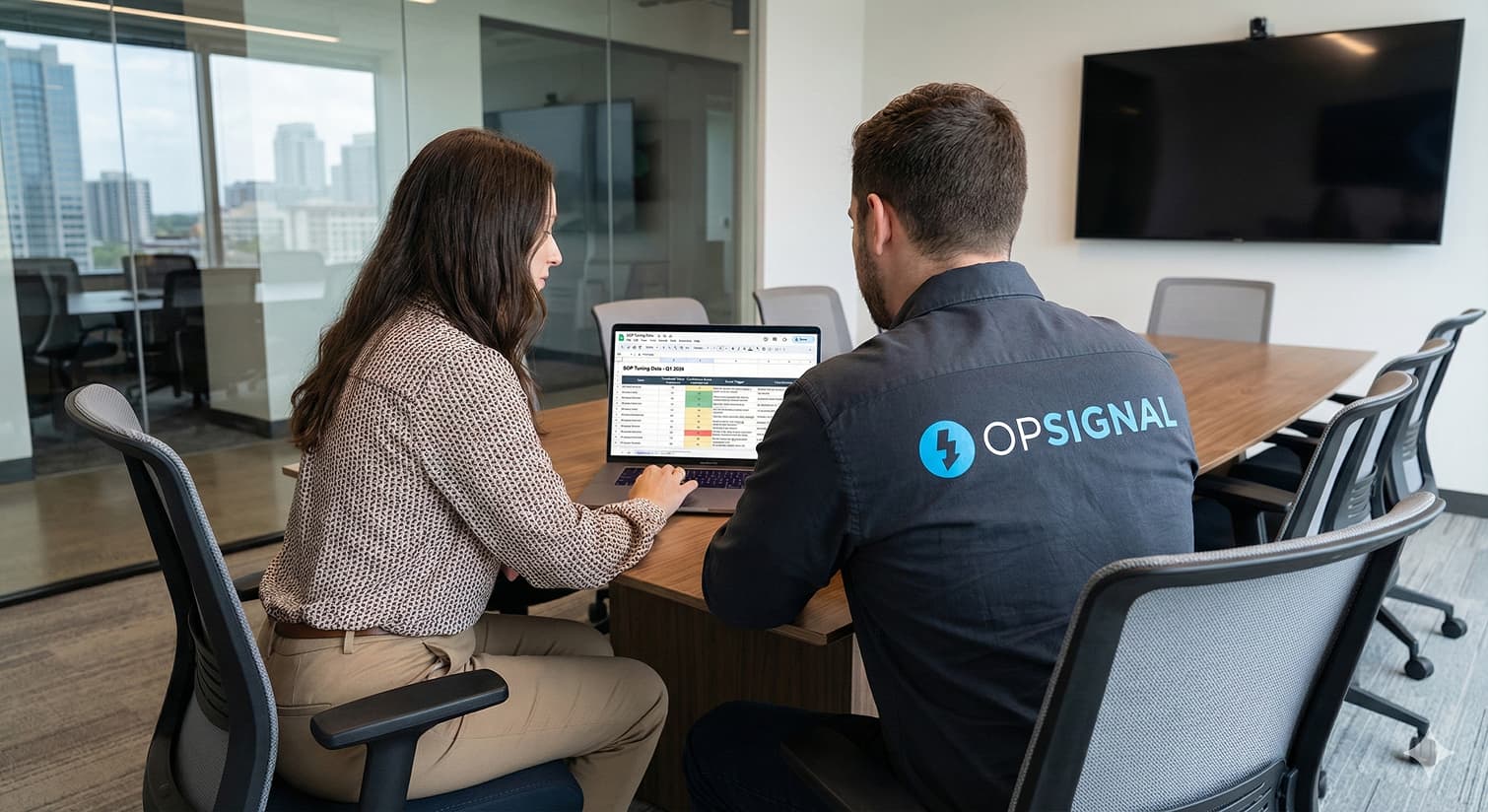 OpSignal SOP tuning with a customer.